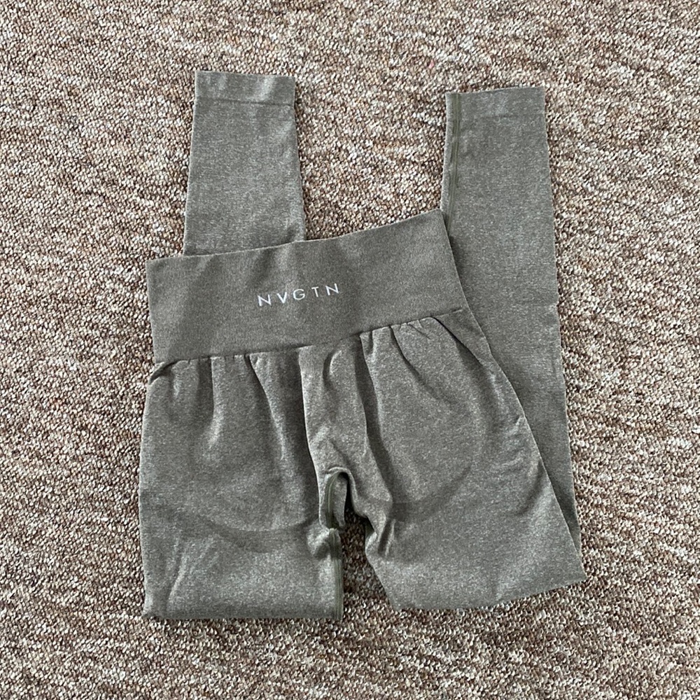NVGTN Khaki Green Contour Seamless Leggings